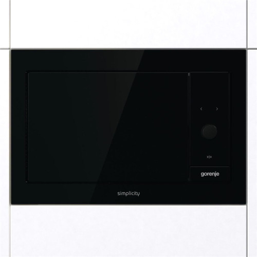 Встраиваемая микроволновая печь GORENJE/ Коллекция: Simplicity, Объем, л: 23, Мощность микроволн, Вт: 900, Цвет: черный, Гриль: кварцевый