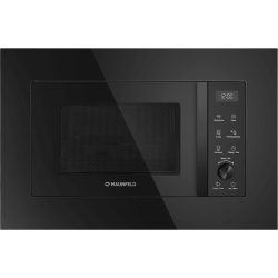 Встраиваемая микроволновая печь MAUNFELD/ Микроволновая печь встраиваемая, объем 25 л, 5 режимов, максимальная мощность 1400 Вт, гриль, таймер, цвет черное стекло