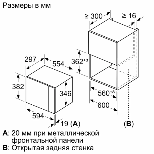Встраиваемые микроволновые печи BOSCH/ Встраиваемые микроволновые печи BOSCH BFL524MW0 800Вт, 7 режимов, 20 л, белый Встраиваемые микроволновые печи BOSCH/ Встраиваемые микроволновые печи BOSCH BFL524MW0 800Вт, 7 режимов, 20 л, белый