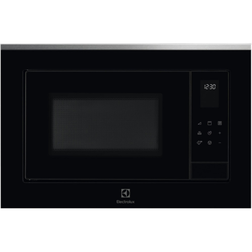 Встраиваемая микроволновая печь ELECTROLUX/ Микроволновая печь с грилем, объем 25 л., высота 390 мм, цвет черный/нерж. Сталь