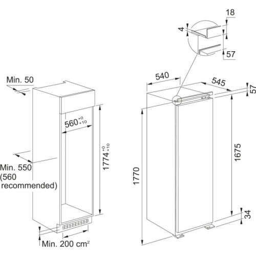 Морозильный шкаф Franke FSDF 330 NF E/ Best, Морозильный шкаф FSDF 330 NF E, 177х54х54.5 см, 209 л, инверторный компрессор, скользящие направляющие, перенавешиваемые двери, No Frost