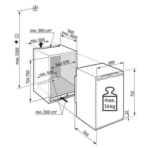 Встраиваемый морозильный шкаф Liebherr/ Prime, ниша 72 см, NoFrost, сенсорный дисплей Touch&Swipe, door-on-door, улучшенная энергоэффективность. Прямая замена IFNci 3553-22 001