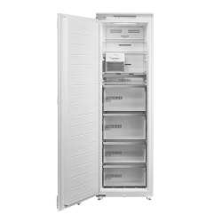 Встраиваемая однодверная морозильная камера Midea/ MDK/Встраиваемая однодверная морозильная камера Full No Frost.Установка в паре с MDRE423FGE01 по типу SBS Built-in.Полезный объем 212л.Управление: электронное, внутренний дисплей.Система хранения Mobile B