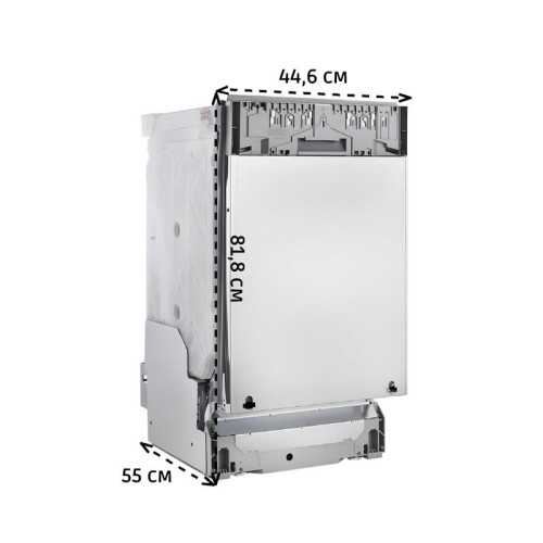 Встраиваемые посудомоечные машины ELECTROLUX/ Встраиваемая узкая посудомоечная машина, загрузка на 10 комплектов посуды, сенсорное управление, 8 программ, сушка: стандартная (конденсация)/с открыванием дверцы, индикация на полу: луч Встраиваемые посудомоечные машины ELECTROLUX/ Встраиваемая узкая посудомоечная машина, загрузка на 10 комплектов посуды, сенсорное управление, 8 программ, сушка: стандартная (конденсация)/с открыванием дверцы, индикация на полу: луч