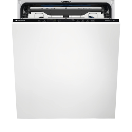 Встраиваемые посудомоечные машины ELECTROLUX/ Полновстраиваемая посудомоечная машина 60 см, Comfort Lift загрузка на 14 комплектов посуды, сенсорное управление, 8 программ, 59.6x56x82 см, черный цвет, сушка: с открыванием дверцы, индикация на полу: проекц