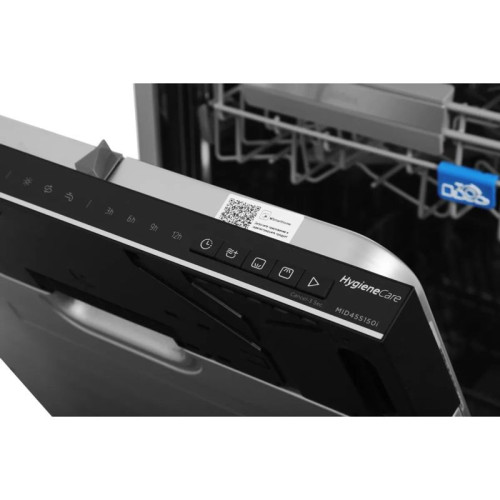 Встраиваемая посудомоечная машина Midea/ Встраиваемая ПММ, 45 см, 10 компл., 3 корзины, 3-я корзина Infinity, А++/A/A, Электронное управление, LED индикация, 5+4 программ, функция доп. сушки (Extra Drying), конденсационная сушка, Отложенный старт: 3/6/9/1