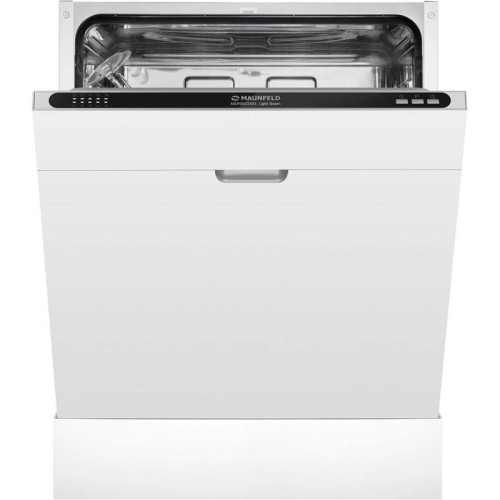 Встраиваемая посудомоечная машина/ Встраиваемая посудомоечная машина MLP6022A01 Light Beam Посудомоечная машина, Встраиваемая, 60 см, 12 комплектов, 5 программ, конденсационная сушка, звуковой сигнал, отсрочка старта, электронное управление, уровень шума 