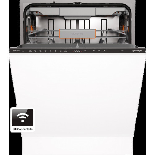 Посудомоечная машина Gorenje/ Посудомоечная машина Gorenje, встраиваемая, 16 комплектов, 3 корзины, инверторный мотор, отсрочка старта, Wi-Fi управление, сенсорное управление, полный AquaStop, сенсор уровня воды, энергоэффективность А+++, уровень шума 42 