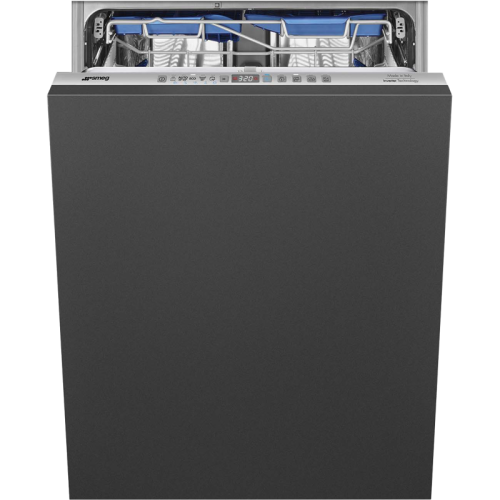 Встраиваемые посудомоечные машины SMEG/ Полностью встраиваемая посудомоечная машина, 60 см, Загрузка 14 комплектов посуды, 5 программ, 1/2 загрузка,уровень шума: 42 дБ(А),класс энергоэффективности B,стандартный мотор