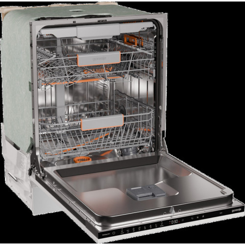 Посудомоечная машина Gorenje/ Посудомоечная машина Gorenje, встраиваемая, 16 комплектов, 3 корзины, инверторный мотор, отсрочка старта, Wi-Fi управление, сенсорное управление, полный AquaStop, сенсор уровня воды, энергоэффективность А+++, уровень шума 42 