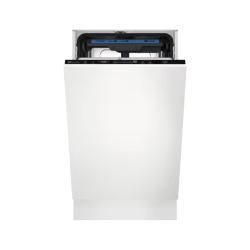 Встраиваемые посудомоечные машины ELECTROLUX/ Встраиваемая узкая посудомоечная машина, загрузка на 10 комплектов посуды, сенсорное управление, 8 программ, сушка: стандартная (конденсация)/с открыванием дверцы, индикация на полу: луч