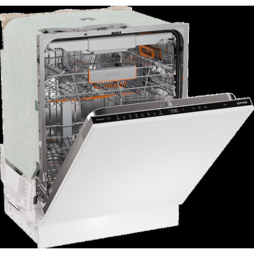 Посудомоечная машина Gorenje/ Посудомоечная машина Gorenje, встраиваемая, 16 комплектов, 3 корзины, инверторный мотор, отсрочка старта, Wi-Fi управление, сенсорное управление, полный AquaStop, сенсор уровня воды, энергоэффективность А+++, уровень шума 42 