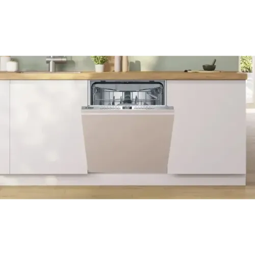 XXL, Serie 4, Встраиваемая посудомоечная машина, 60 cm, SuperSilence; Класс A-A-A; уровень шума 46 дБ, 14 комплектов,,автооткрывание дверцы после окончания программы, 6 программ, 4 температурных режима,