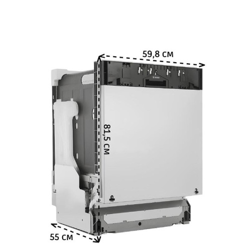Встраиваемая посудомоечная машина BOSCH/ Встраиваемая посудомоечная машина BOSCH SMV8YCX02E Встраиваемая посудомоечная машина, 60 см, Serie 8, 14 комплектов,сенсорное управление, 8 программ, 59.8x55x81.5 см, нержавеющая сталь цвет, сушка: с теплообменнико