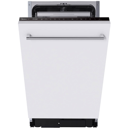 Встраиваемая посудомоечная машина Midea/ Встраиваемая ПММ, 45 см, 10 компл., 3 корзины, 3-я корзина Infinity Plus, А++/A/A, сенсорное управление, дисплей, 6+4 программ (Авто программа), функция усиленной мойки (Power Wash), функция доп. сушки (Extra Dryin