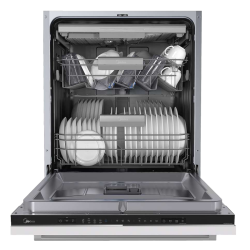 Встраиваемая посудомоечная машина Midea/ MDK/Встраиваемая ПММ, 60 см, 14 компл., 3 корзины, 3-я корзина Infinity, А++/A/A, Электронное управление, LED индикация, 5+4 программ, функция доп. сушки (Extra Drying), конденсационная сушка, Отложенный старт: 3/6