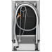 Встраиваемые посудомоечные машины ELECTROLUX/ Встраиваемая узкая посудомоечная машина, загрузка на 10 комплектов посуды, сенсорное управление, 8 программ, 44.6x55x82 см, черный цвет, сушка: стандартная (конденсация), индикация на полу: проекция дисплея