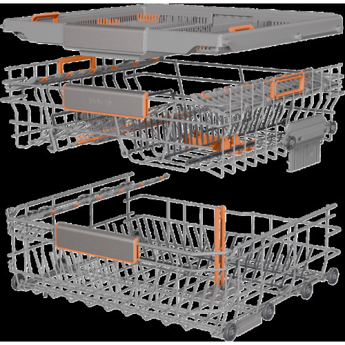 Посудомоечная машина Gorenje/ Посудомоечная машина Gorenje, встраиваемая, 16 комплектов, 3 корзины, инверторный мотор, отсрочка старта, Wi-Fi управление, сенсорное управление, полный AquaStop, сенсор уровня воды, энергоэффективность А+++, уровень шума 38 