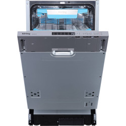 Встраиваемая посудомоечная машина KORTING/ Встраиваемая посудомоечная машина KORTING, 45 см, 10 комплектов, 3 корзины, цифровой дисплей, 5 программ, отложенный старт, луч на полу, половинная загрузка, автооткрывание дверцы, полная защита от протечек, прот