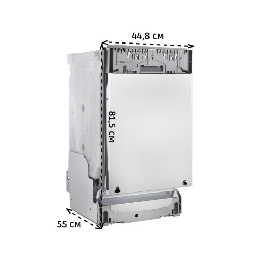 Встраиваемая посудомоечная машина Bosch/ Встраиваемая посудомоечная машина Bosch SPV6EMX65Q Встраиваемая посудомоечная машина Bosch, узкая, 10 комплектов, 6 программ,электронное управление, дисплей, Aquastop, теплообменник , Home Connect, InfoLight