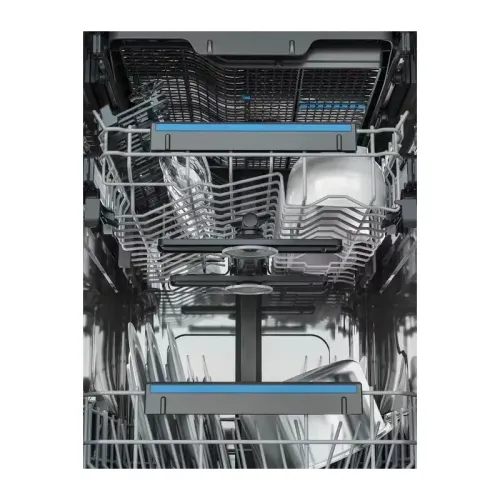 Встраиваемые посудомоечные машины ELECTROLUX/ Встраиваемая узкая посудомоечная машина, загрузка на 10 комплектов посуды, сенсорное управление, 8 программ, 44.6x55x82 см, черный цвет, сушка: стандартная (конденсация), индикация на полу: проекция дисплея