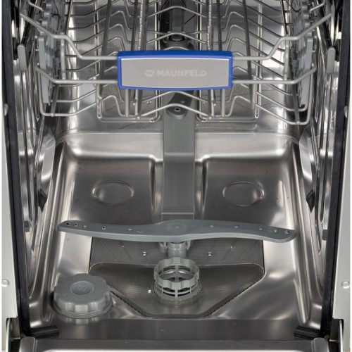 Посудомоечная бытовая машина MAUNFELD/ Посудомоечная бытовая машина MAUNFELD MLP-08IM Узкая,  Встраиваемая ПММ 45см, 10 комплектов, 10 программ, расход 9л, сенсорное управление с дисплеем Cold White, 2 корзины для посуды (верхняя регулируемая по высоте) ,