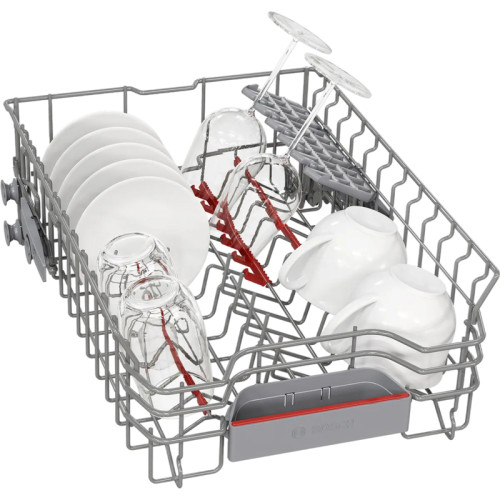 Встраиваемая посудомоечная машина Bosch/ Встраиваемая посудомоечная машина Bosch SPV6EMX65Q Встраиваемая посудомоечная машина Bosch, узкая, 10 комплектов, 6 программ,электронное управление, дисплей, Aquastop, теплообменник , Home Connect, InfoLight