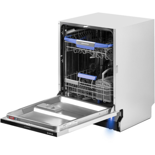 Полноразмерная,  Встраиваемая ПММ 60см, 12 комплектов, 5 программ, луч