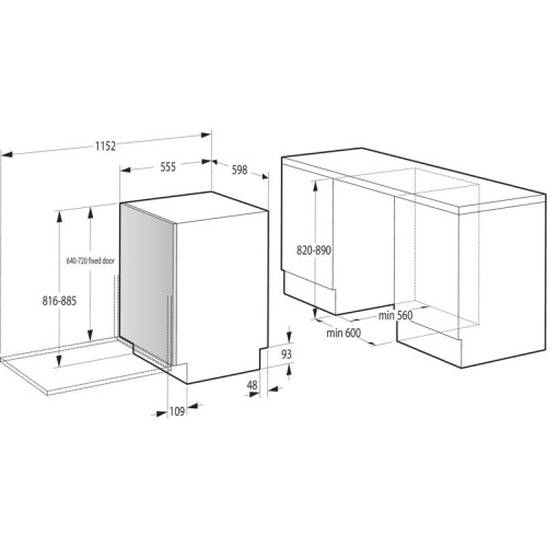 Посудомоечная машина Gorenje/ Посудомоечная машина Gorenje GV642E90 Посудомоечная машина Gorenje, загрузка 13 комплектов, стандартный мотор, регулировка верхней корзины по высоте, 2 корзины, сенсорное управление, световой и звуковой сигнал завершения цикл