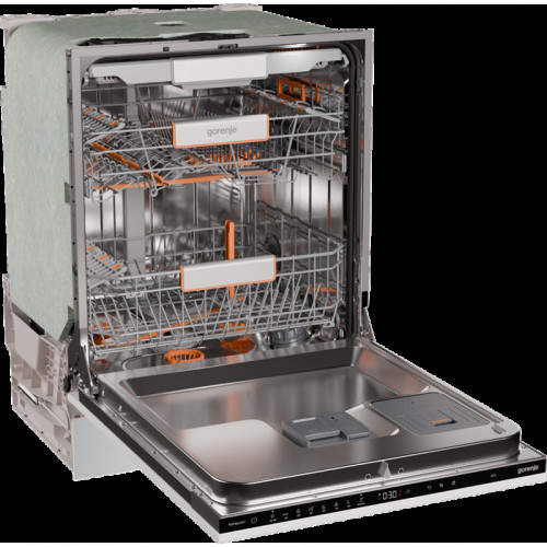 Посудомоечная машина Gorenje/ Посудомоечная машина Gorenje, встраиваемая, 16 комплектов, 3 корзины, инверторный мотор, отсрочка старта, Wi-Fi управление, сенсорное управление, полный AquaStop, сенсор уровня воды, энергоэффективность А+++, уровень шума 38 