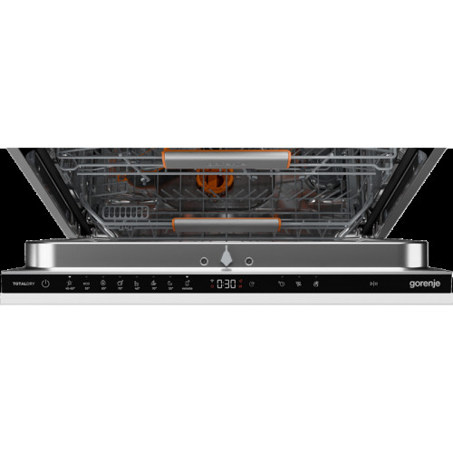 Посудомоечная машина Gorenje/ Посудомоечная машина Gorenje, встраиваемая, 16 комплектов, 3 корзины, инверторный мотор, отсрочка старта, Wi-Fi управление, сенсорное управление, полный AquaStop, сенсор уровня воды, энергоэффективность А+++, уровень шума 38 