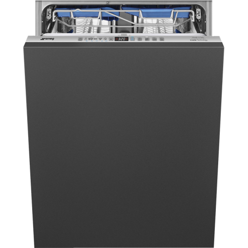 Встраиваемая посудомоечная машина SMEG/ Полностью встраиваемая посудомоечная машина, 60 см, Загрузка 13 комплектов посуды, 5 программ, 1/2 загрузка,уровень шума: 43 дБ(А),класс энергоэффективности C,LED-подсветка