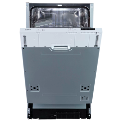 Встраиваемая посудомоечная машина Evelux, 45 см, 8 комплектов, 4 программы, 2 корзины, переносная корзина для столовых приборов, регулировка корзины по высоте, электронное управление, LED индикаторы, звуковая индикация, половинная загрузка, двигатель колл