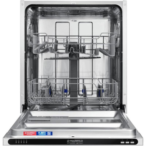 Встраиваемая посудомоечная машина/ Встраиваемая посудомоечная машина MLP6022A01 Light Beam Посудомоечная машина, Встраиваемая, 60 см, 12 комплектов, 5 программ, конденсационная сушка, звуковой сигнал, отсрочка старта, электронное управление, уровень шума 