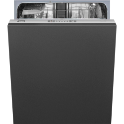 Встраиваемые посудомоечные машины SMEG/ Полностью встраиваемая посудомоечная машина, 60 см, Загрузка 13 комплектов посуды, 5 программ, 1/2 загрузка,уровень шума: 48 дБ(А),класс энергоэффективности D,стандартный мотор