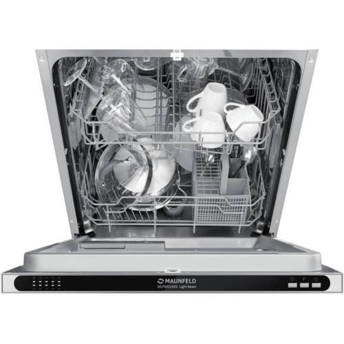 Встраиваемая посудомоечная машина/ Встраиваемая посудомоечная машина MLP6022A01 Light Beam Посудомоечная машина, Встраиваемая, 60 см, 12 комплектов, 5 программ, конденсационная сушка, звуковой сигнал, отсрочка старта, электронное управление, уровень шума 