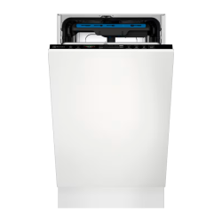 Встраиваемые посудомоечные машины ELECTROLUX/ Встраиваемые посудомоечные машины ELECTROLUX EEG63400L Встраиваемая узкая посудомоечная машина, загрузка на 10 комплектов посуды, сенсорное управление, 8 программ, 44.6x55x82 см, черный цвет, сушка: стандартна