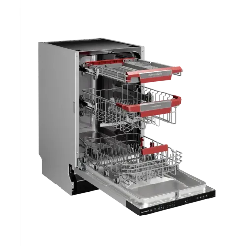 Встраиваемая посудомоечная машина Kuppersberg/ Встраиваемая посудомоечная машина Kuppersberg, 10 комплектов, 7 программ, 3 корзины, конденсационная сушка, автоматическое открывание двери, луч на полу, полная защита от протечек, коллекция High-Tech, индика