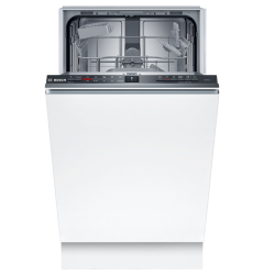 Встраиваемая посудомоечная машина Bosch/ Встраиваемая посудомоечная машина Bosch SPV2HKX42E загрузка на 9 комплектов посуды, электронное управление, 5 программ, 44.8x55x81.5 см, черный цвет, сушка: с теплообменником, индикация на полу: луч, пр-во Польша