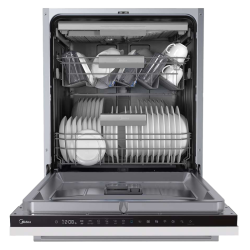 Встраиваемая посудомоечная машина Midea/ MDK/Встраиваемая ПММ, 60 см, 14 компл., 3 корзины, 3-я корзина Infinity Plus, А++/A/A, сенсорное управление, дисплей, 6+4 программ (Авто программа), функция усиленной мойки (Power Wash), функция доп. сушки (Extra D