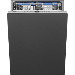 Встраиваемые посудомоечные машины SMEG/ Полностью встраиваемая посудомоечная машина, 60 см, Загрузка 13 комплектов посуды, 5 программ, 1/2 загрузка,уровень шума: 42 дБ(А),класс энергоэффективности B,LED-подсветка