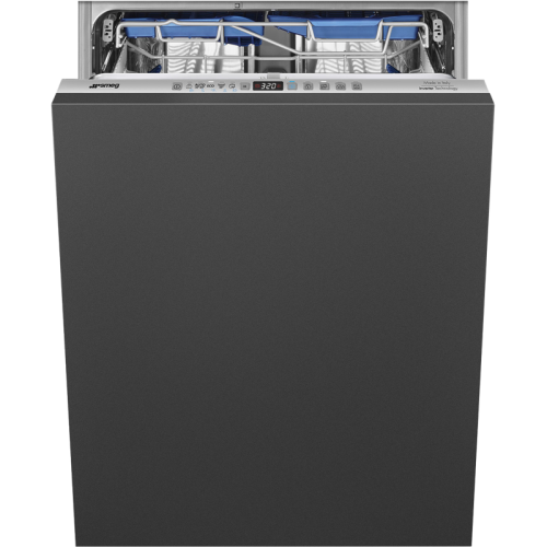 Встраиваемые посудомоечные машины SMEG/ Полностью встраиваемая посудомоечная машина, 60 см, Загрузка 13 комплектов посуды, 5 программ, 1/2 загрузка,уровень шума: 42 дБ(А),класс энергоэффективности B,LED-подсветка