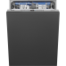 Встраиваемые посудомоечные машины SMEG/ Полностью встраиваемая посудомоечная машина, 60 см, Загрузка 13 комплектов посуды, 5 программ, 1/2 загрузка,уровень шума: 42 дБ(А),класс энергоэффективности B,LED-подсветка