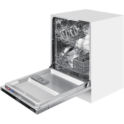 Встраиваемая посудомоечная машина/ Встраиваемая посудомоечная машина MLP6022A01 Light Beam Посудомоечная машина, Встраиваемая, 60 см, 12 комплектов, 5 программ, конденсационная сушка, звуковой сигнал, отсрочка старта, электронное управление, уровень шума 
