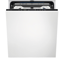 Встраиваемая посудомоечная машина ELECTROLUX/ Встраиваемая полногабаритная посудомоечная машина , загрузка на 15 комплектов посуды, сенсорное управление, 8 программ, 59.6x55x82 см, черный цвет, сушка: с открыванием дверцы/с теплообменником, индикация на п