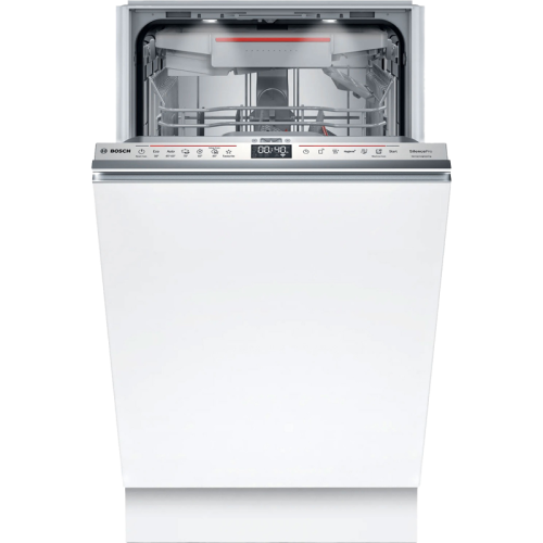 Встраиваемая посудомоечная машина Bosch/ Встраиваемая посудомоечная машина Bosch SPV6EMX76Q Встраиваемая посудомоечная машина Bosch, узкая, 10 комплектов, 10 программ, 6 температурных режимов, электронное управление, дисплей, Aquastop, конденсационная суш