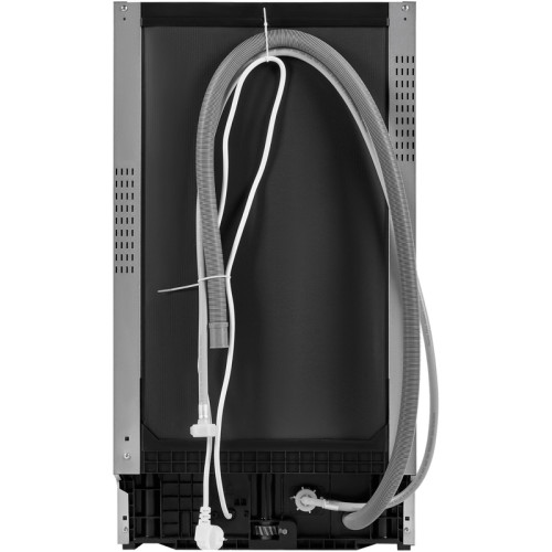 Узкая,  Встраиваемая ПММ 45см, 9 комплектов, 5 программ, расход 9л, электронное управление с LED индикацией, 2 корзины, съемная корзина для столовых приборов, отсрочка старта 3/6/9, луч на полу