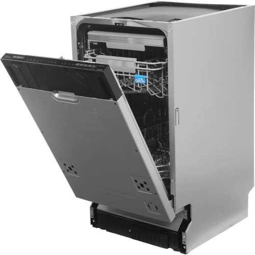 Встраиваемая посудомоечная машина Midea/ Встраиваемая ПММ, 45 см, 10 компл., 3 корзины, 3-я корзина Infinity, А++/A/A, Электронное управление, LED индикация, 5+4 программ, функция доп. сушки (Extra Drying), конденсационная сушка, Отложенный старт: 3/6/9/1