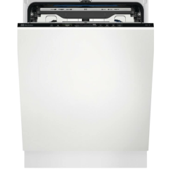 Встраиваемая посудомоечная машина ELECTROLUX/ Встраиваемая полногабаритная посудомоечная машина , загрузка на 15 комплектов посуды, сенсорное управление, 8 программ, 59.6x55x82 см, черный цвет, сушка: с открыванием дверцы/с теплообменником, индикация на п