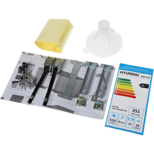 Посудомоечная машина встраив./ Посудомоечная машина встраив. Hyundai HBD 642 2100Вт полноразмерная нержавеющая сталь инвертер